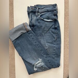 Old Navy Distressed Blue Denim Jeans
